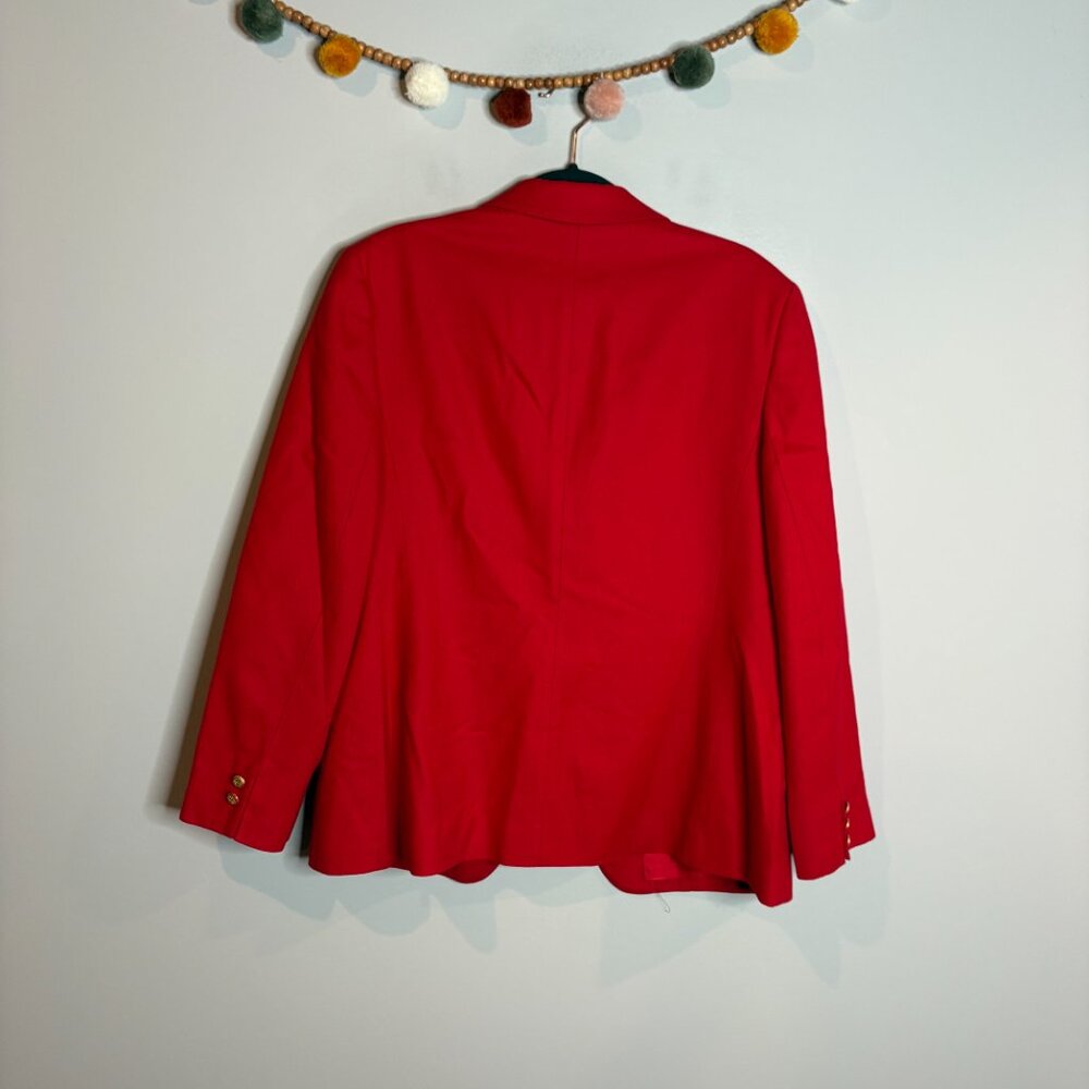 Vtg. Pendleton red wool blazer jacket - image 6